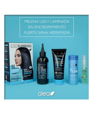 ALEA KIT LISO SUPREMO 4 PRODUCTOS CREMA/ SHAMPOO/ MASCARILLA/ ELIXIR