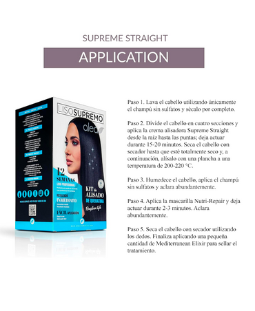ALEA KIT LISO SUPREMO 4 PRODUCTOS CREMA/ SHAMPOO/ MASCARILLA/ ELIXIR
