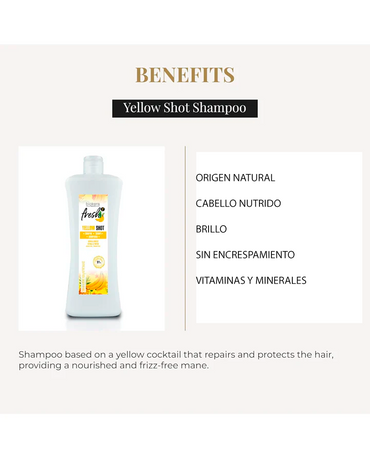 SALERM BIOKERA FRESH 1 YELLOW SHOT SHAMPOO 300 ML.