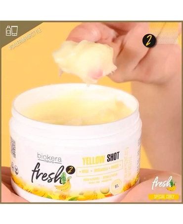 SALERM BIOKERA FRESH 2 YELLOW SHOT MASK 1000 ML.