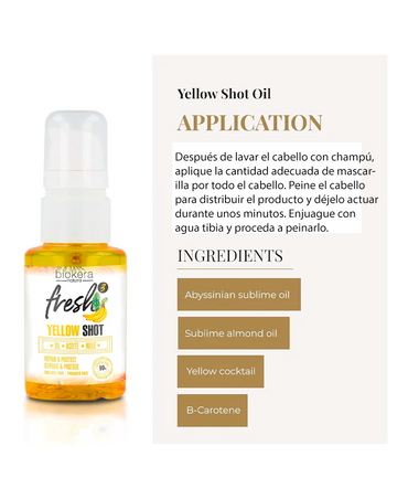 SALERM BIOKERA FRESH 3 YELLOW SHOT OIL 75 ML.