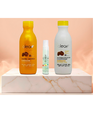 ALEA SOS PACK REPARACION Y NUTRICION SHAMPOO 500/ ACOND 500/ ELIXIR 14 GRS.