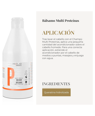 SALERM HAIR LAB BALSAMO MULTI PROTEINAS 600 ML.