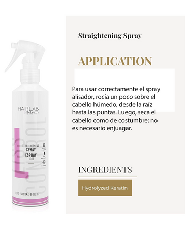 SALERM HAIR LAB STRAIGHTENING SPRAY LISS CONTROL 250 ML.