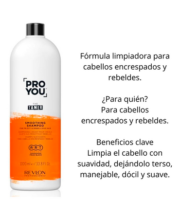 REVLON PROYOU THE TAMER SMOOTHING SHAMPOO 1000 ML.
