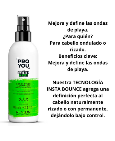 REVLON PROYOU THE TWISTER WAVES SPRAY 350 ML.