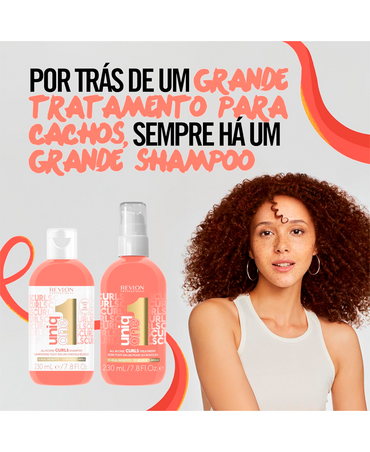 REVLON UNIQ ONE ALL IN ONE CURLS SHAMPOO 230 ML.