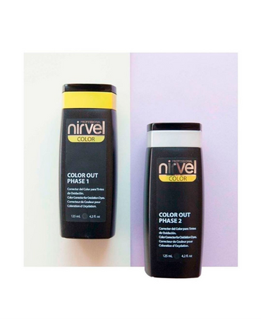 NIRVEL PROFESSIONAL COLOR OUT EXTRACTOR DE TINTE 2 BOTELLAS 125 ML. C/U
