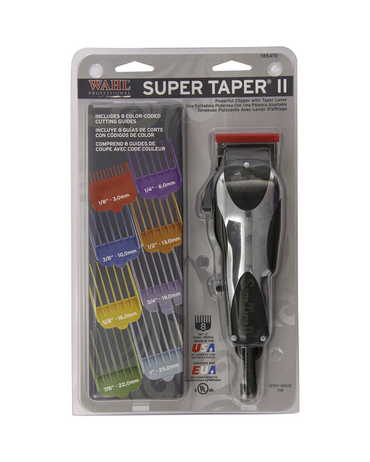 WAHL SUPER TAPER II MAQUINA CLIPPER CON 8 AUMENTOS 8470-500 (D)