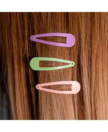 J BABE SNAP HAIR CLIPS MULTI-COLOR 6 PZS SHC04