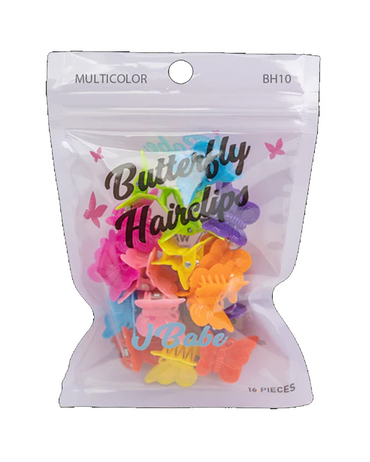 J BABE BUTTERFLY HAIR CLIPS BH10 MULTICOLOR