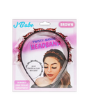 J BABE BROWN TWISTY-BANGS HEADBAND TH01