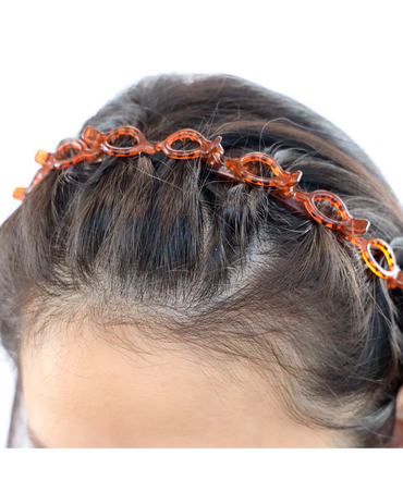 J BABE BROWN TWISTY-BANGS HEADBAND TH01