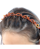 J BABE BROWN TWISTY-BANGS HEADBAND TH01