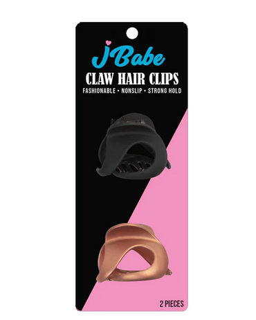 J BABE CLAW HAIR CLIPS 2 PZS HC09