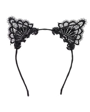 J BABE MEOW! HEADBAND BLACK MHB3