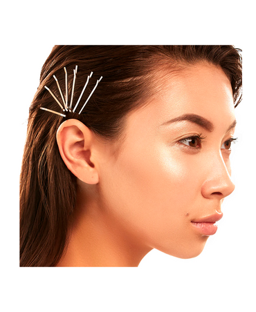 J BABE BOBBY PINS GOLD 12 PZS. MINI  BP13