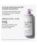 OLAPLEX NO.4P SHAMPOO MATIZADOR BLONDE ENHANCER 1000 ML.