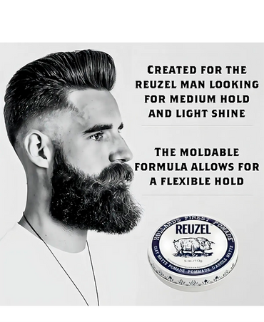 REUZEL CLAY MATTE POMADE 113 GRS.