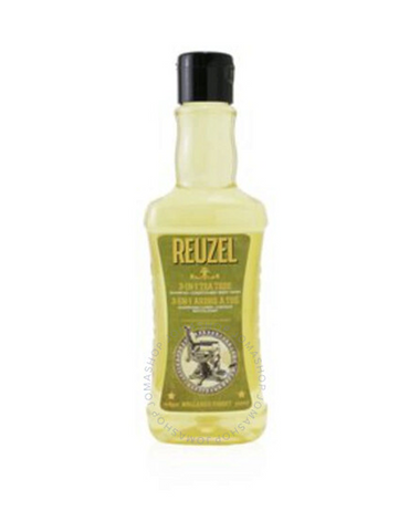REUZEL 3 IN 1 TEA TREE SHAMPOO CONDITIONER BODY WASH 350 ML.