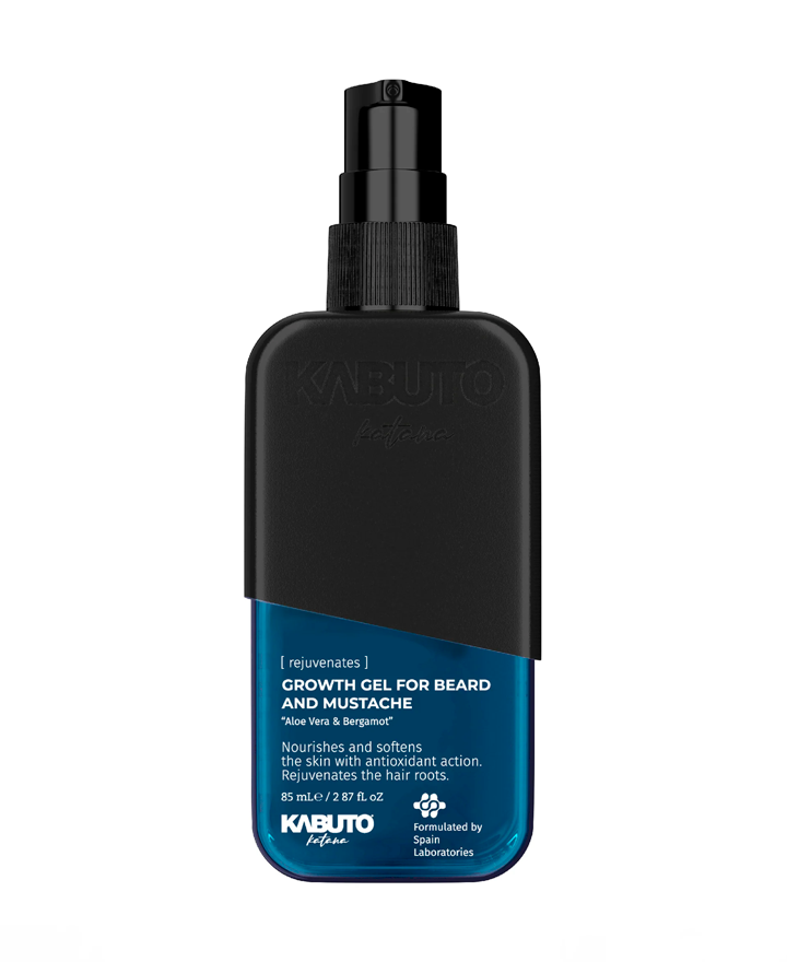 KABUTO KATANA GROWTH GEL FOR BEARD AND MUSTACHE MINOXIDIL 5% 85 ML.