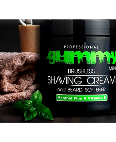 GUMMY BRUSHLESS SHAVING CREAM MENTOL 500 ML. - El Palacio De La Belleza