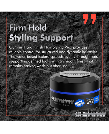 GUMMY STYLING WAX HARD FINISH 150 ML.