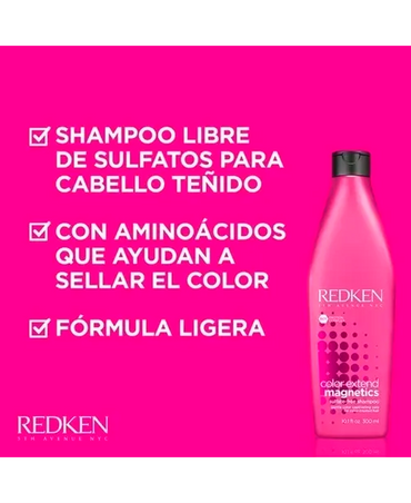 REDKEN COLOR EXTEND MAGNETICS SHAMPOO 300 ML. - El Palacio De La Belleza