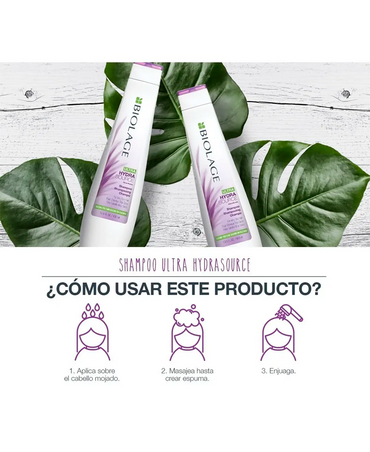 MATRIX BIOLAGE HYDRASOURCE SHAMPOO 400 ML. (D) - El Palacio De La Belleza