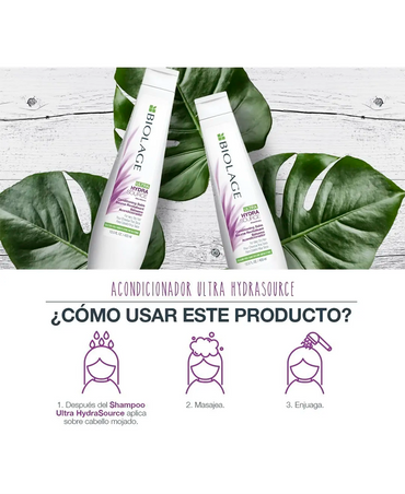 MATRIX BIOLAGE HYDRASOURCE ACONDICIONADOR 400 ML. (D) - El Palacio De La Belleza
