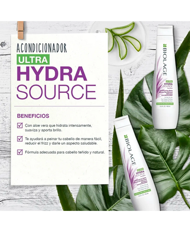 MATRIX BIOLAGE HYDRASOURCE ACONDICIONADOR 400 ML. (D) - El Palacio De La Belleza