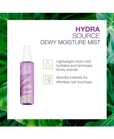 MATRIX BIOLAGE HYDRASOURCE SEAL SPRAY/DEWY MOISTURE MIST 125 ML. (D) - El Palacio De La Belleza