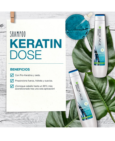 MATRIX BIOLAGE KERATINDOSE SHAMPOO 400 ML. - El Palacio De La Belleza