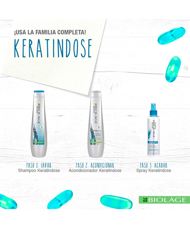 MATRIX BIOLAGE KERATINDOSE SHAMPOO 400 ML. - El Palacio De La Belleza