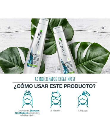 MATRIX BIOLAGE KERATINDOSE ACONDICIONADOR 1 LT. - El Palacio De La Belleza