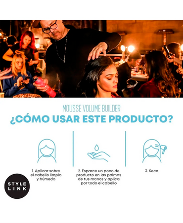 MATRIX STYLE LINK VOLUME BUILDER MOUSSE 238 GRS. - El Palacio De La Belleza