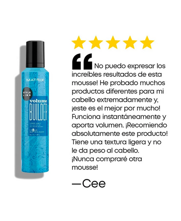 MATRIX STYLE LINK VOLUME BUILDER MOUSSE 238 GRS. - El Palacio De La Belleza