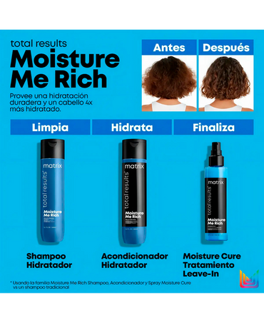 MATRIX TOTAL RESULTS MOISTURE ME RICH ACONDICIONADOR 300 ML. - El Palacio De La Belleza