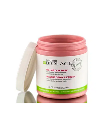 MATRIX BIOLAGE R.A.W. RE-HYDRATE CLAY MASK 400 GRS. SENSIBILIZADO Y STRESADO - El Palacio De La Belleza