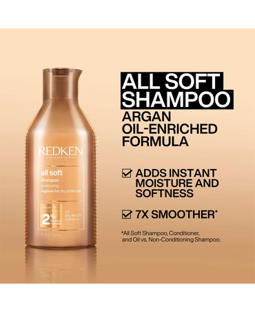 REDKEN ALL SOFT SHAMPOO 300 ML.
