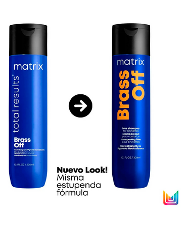 MATRIX TOTAL RESULTS BRASS OFF SHAMPOO 300 ML. - El Palacio De La Belleza