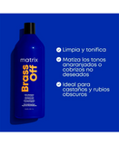 MATRIX TOTAL RESULTS BRASS OFF SHAMPOO 1000 ML. - El Palacio De La Belleza