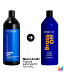MATRIX TOTAL RESULTS BRASS OFF SHAMPOO 1000 ML. - El Palacio De La Belleza