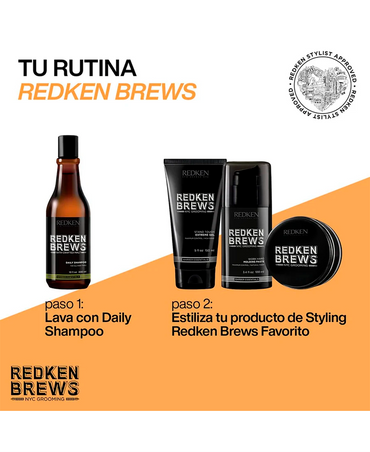 REDKEN BREWS DAILY SHAMPOO 300 ML. - El Palacio De La Belleza