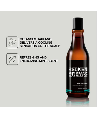 REDKEN BREWS MINT SHAMPOO 300 ML. (D) - El Palacio De La Belleza