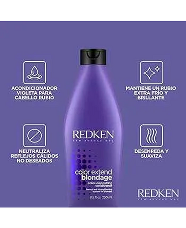 REDKEN COLOR EXTEND BLONDAGE CONDITIONER 250 ML. - El Palacio De La Belleza