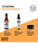 REDKEN BREWS THICKENING SHAMPOO LITRO - El Palacio De La Belleza