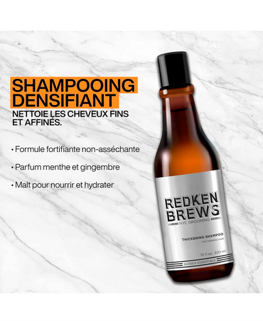 REDKEN BREWS THICKENING SHAMPOO 300 ML. - El Palacio De La Belleza