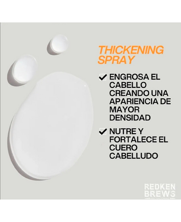 REDKEN BREWS INSTANT THICKENING SPRAY 125 ML.