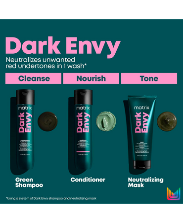 MATRIX TOTAL RESULTS DARK ENVY SHAMPOO LITRO - El Palacio De La Belleza